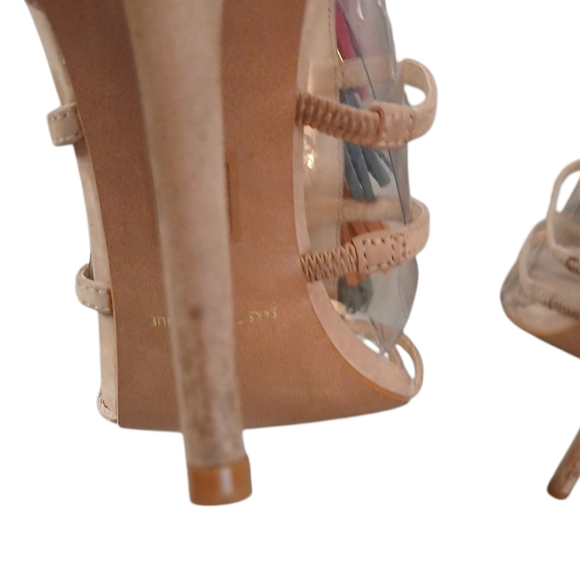 Saks Fifth Avenue Strappy Colorful Tassled Heels Sandals Size 11 - Picture 7 of 10